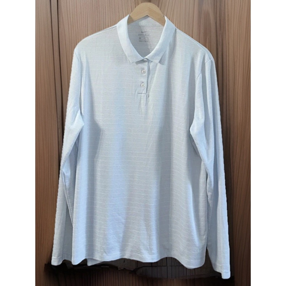 Nike Women's Dri FIT Lightweight Stretch Long Sleeve Polo AV3682-043 Size XL EC